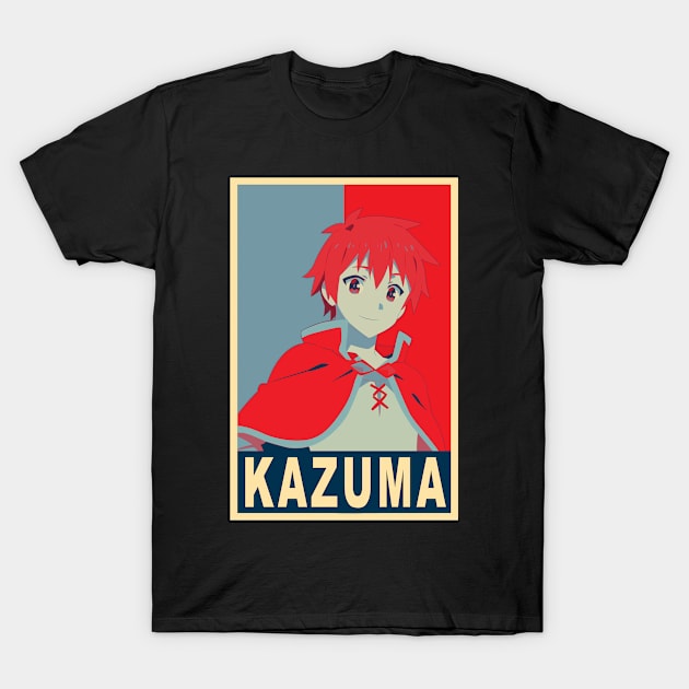 Kazuma Poster - Konosuba T-Shirt by Jack Jackson